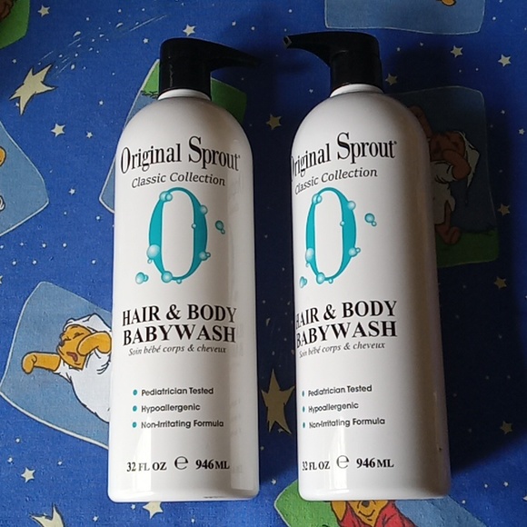 2 Bottles! Original Sprout Hair & Body Babywash Baby Shampoo 946ml - Picture 1 of 4